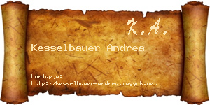 Kesselbauer Andrea névjegykártya